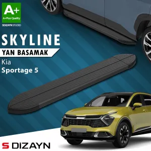 S-Dizayn Kia Sportage 5 Skyline Siyah Yan Basamak 173 Cm 2021 Üzeri A+ Kalite thumb 1