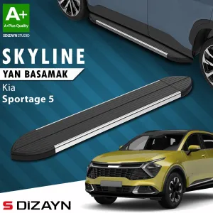 Kia Sportage 2021-Günümüz (NQ5) uyumlu 5 Skyline Krom Yan Basamak 173 Cm 2021 Üzeri A+ Kalite modelleri DRS Tuning'de. Kaliteli malzeme, hızlı kargo ve güvenli