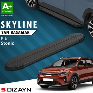 Kia Stonic 2017-Günümüz (YB CUV) uyumlu Skyline Siyah Yan Basamak 173 Cm 2017 Üzeri A+ Kalite modelleri DRS Tuning'de. Kaliteli malzeme, hızlı kargo ve güvenli