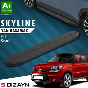 S-Dizayn Kia Soul Skyline Siyah Yan Basamak 173 Cm 2009-2014 A+ Kalite thumb 1