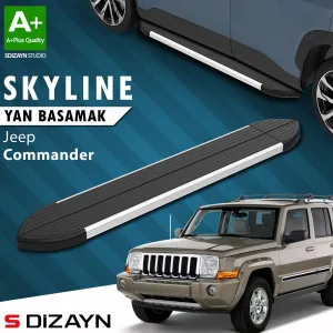 S-Dizayn Jeep Commander Skyline Aluminyum Yan Basamak 173 Cm 2006-2010 A+ Kalite thumb 1