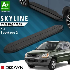 Kia Sportage 2004-2010 (KM) uyumlu 2 Skyline Siyah Yan Basamak 173 Cm 2004-2010 A+ Kalite modelleri DRS Tuning'de. Kaliteli malzeme, hızlı kargo ve güvenli