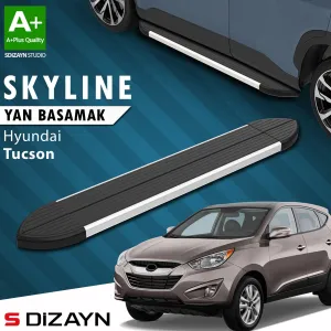 S-Dizayn Hyundai Tucson 2 Skyline Aluminyum Yan Basamak 173 Cm 2004-2014 A+ Kalite thumb 1