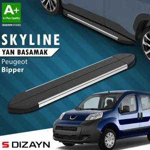 S-Dizayn Peugeot Bipper Skyline Krom Yan Basamak 173 Cm 2007-2017 A+ Kalite thumb 1