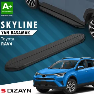 S-Dizayn Toyota Rav 4 4 Skyline Siyah Yan Basamak 173 Cm 2013-2017 A+ Kalite thumb 1