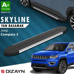 Jeep Compass 2017-Günümüz (MP) uyumlu 2 Skyline Krom Yan Basamak 173 Cm 2017 Üzeri A+ Kalite modelleri DRS Tuning'de. Kaliteli malzeme, hızlı kargo ve güvenli