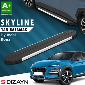 Hyundai Kona 2017-2023 (OS) uyumlu Skyline Aluminyum Yan Basamak 173 Cm 2018-2023 A+ Kalite modelleri DRS Tuning'de. Kaliteli malzeme, hızlı kargo ve güvenli