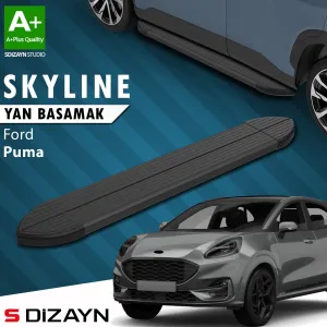S-Dizayn Ford Puma Skyline Siyah Yan Basamak 173 Cm 2019 Üzeri A+ Kalite thumb 1