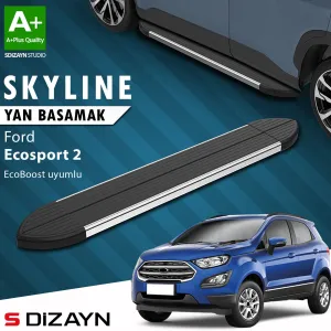 Ford EcoSport 2012-2023 (B515) uyumlu 2 Ecoboost EcoBoost 1.0 Skyline Krom Yan Basamak 173 Cm 2012-2022 A+ Kalite modelleri DRS Tuning'de. Kaliteli malzeme,