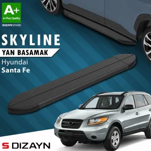 Hyundai Santa Fe 2006-2012 (CM) uyumlu Skyline Siyah Yan Basamak 163 Cm 2000-2006 A+ Kalite modelleri DRS Tuning'de. Kaliteli malzeme, hızlı kargo ve güvenli