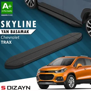 S-Dizayn Chevrolet Trax Skyline Siyah Yan Basamak 163 Cm 2013-2022 A+ Kalite thumb 1