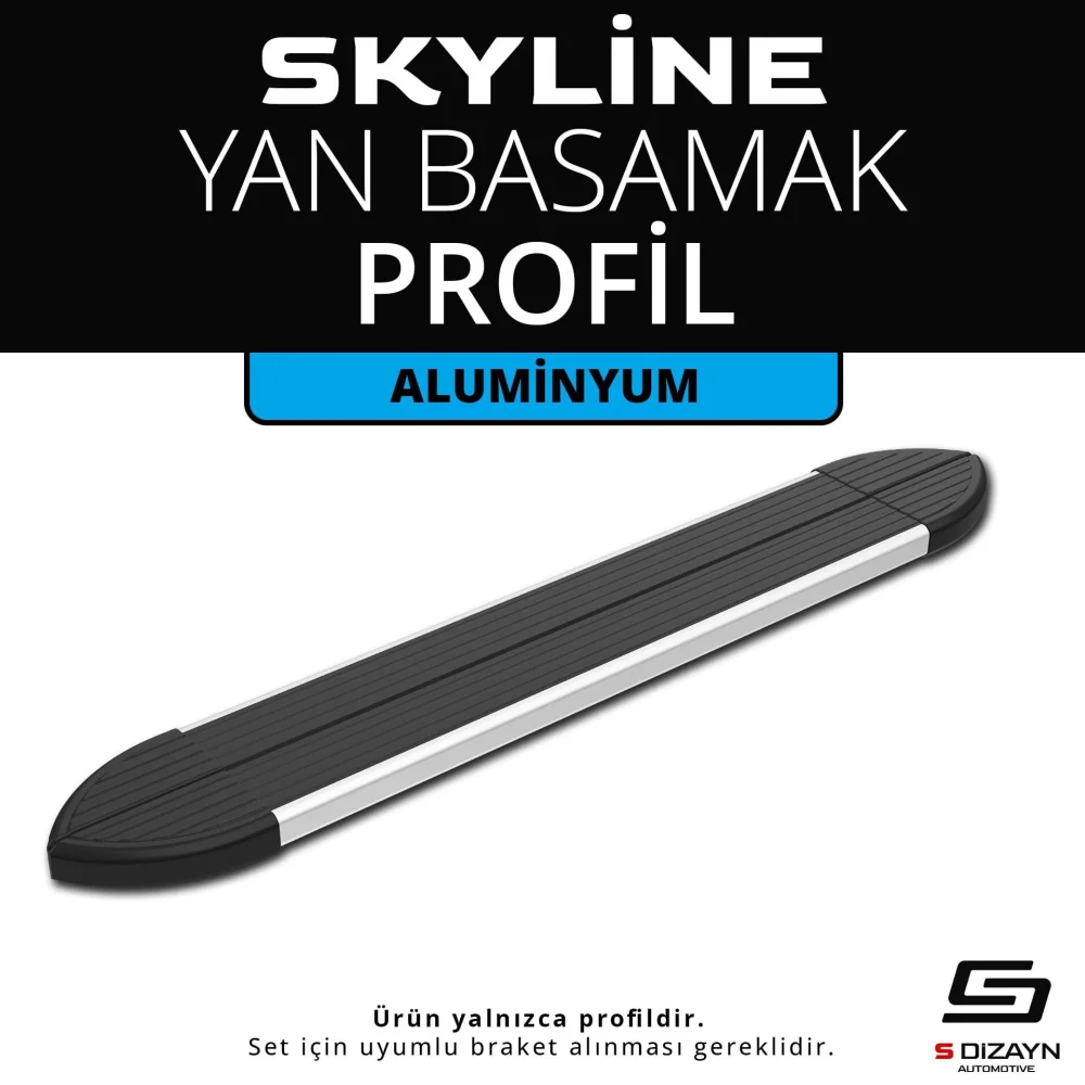 Skyline Aluminyum Yan Basamak Profil 183 Cm Etekli