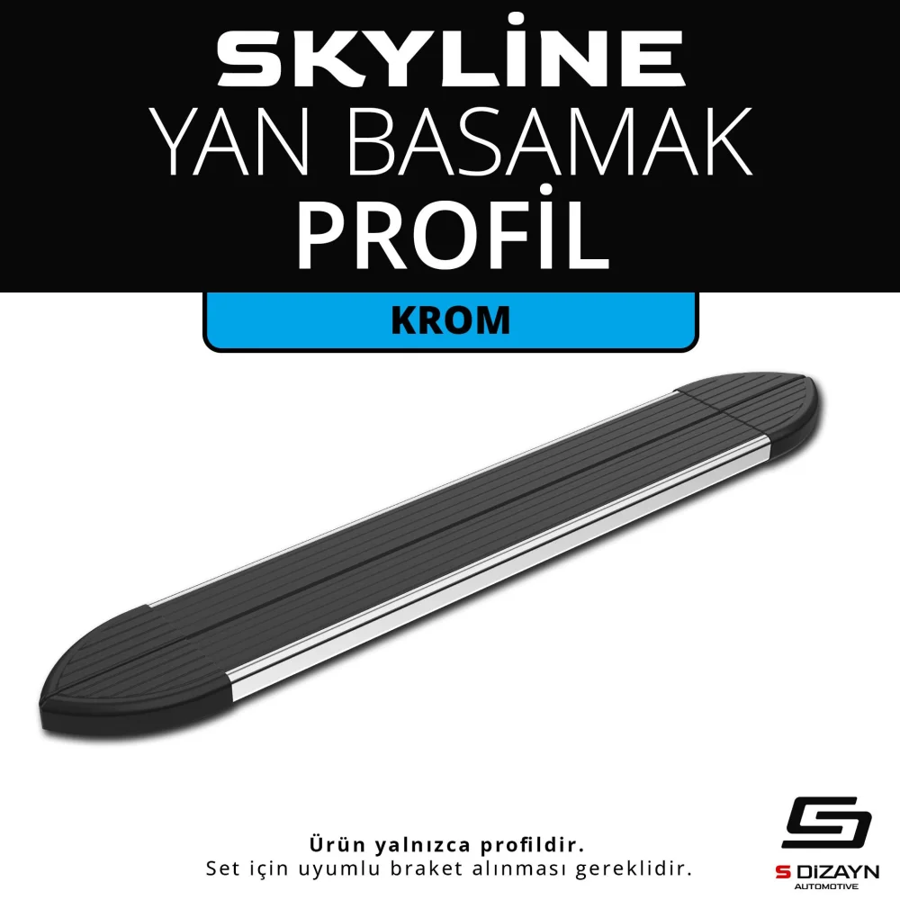 Skyline Krom Yan Basamak Profil 153 Cm Etekli