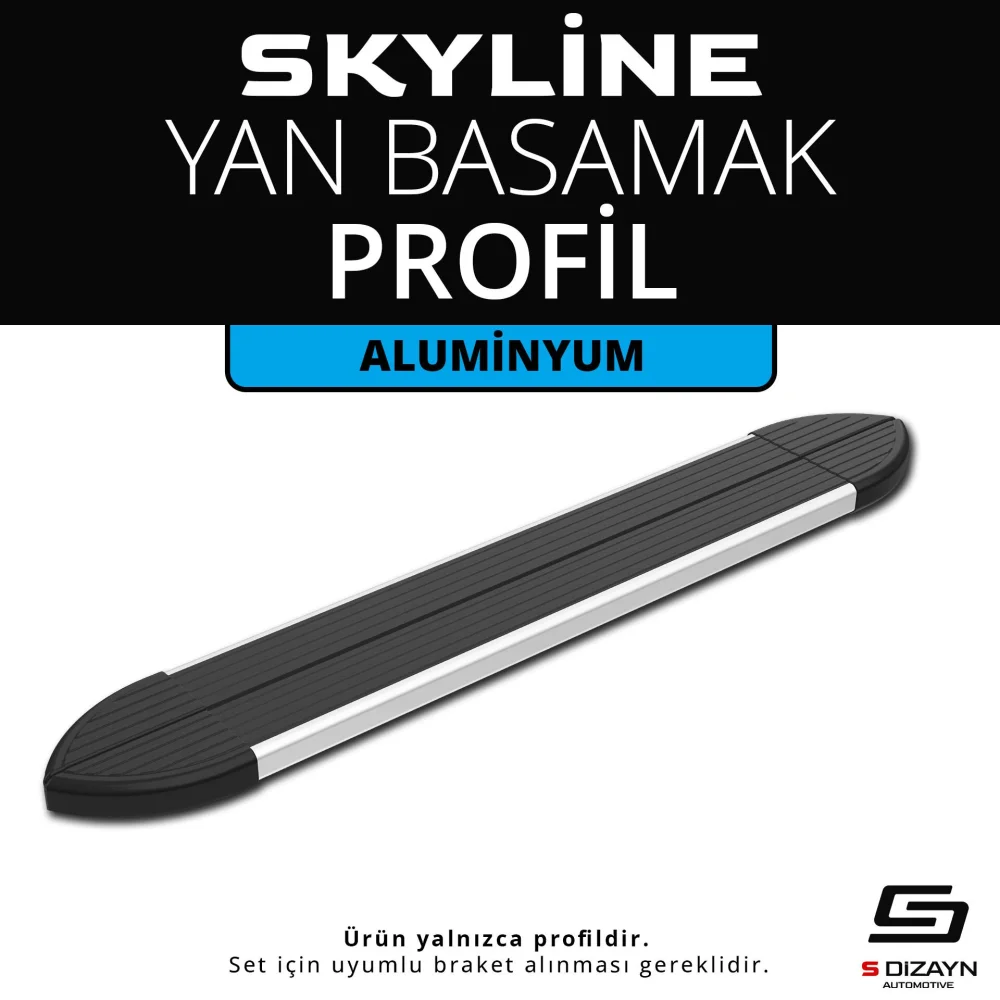 Skyline Aluminyum Yan Basamak Profil 153 Cm Etekli