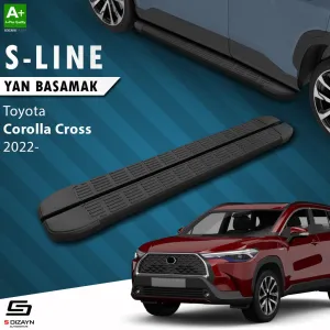 S-Dizayn Toyota Corolla Cross S-Line Siyah Yan Basamak 183 Cm 2022 Üzeri thumb 1