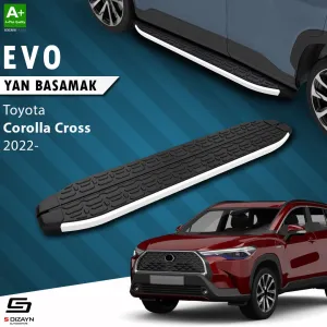 S-Dizayn Toyota Corolla Cross Evo Aluminyum Yan Basamak 183 Cm 2022 Üzeri thumb 1