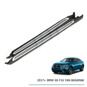 BMW X6 2014-2019 (F16) uyumlu F16 2016+ Yan Basamak Style modelleri DRS Tuning'de. Kaliteli malzeme, hızlı kargo ve güvenli alışverişle hemen inceleyin.
