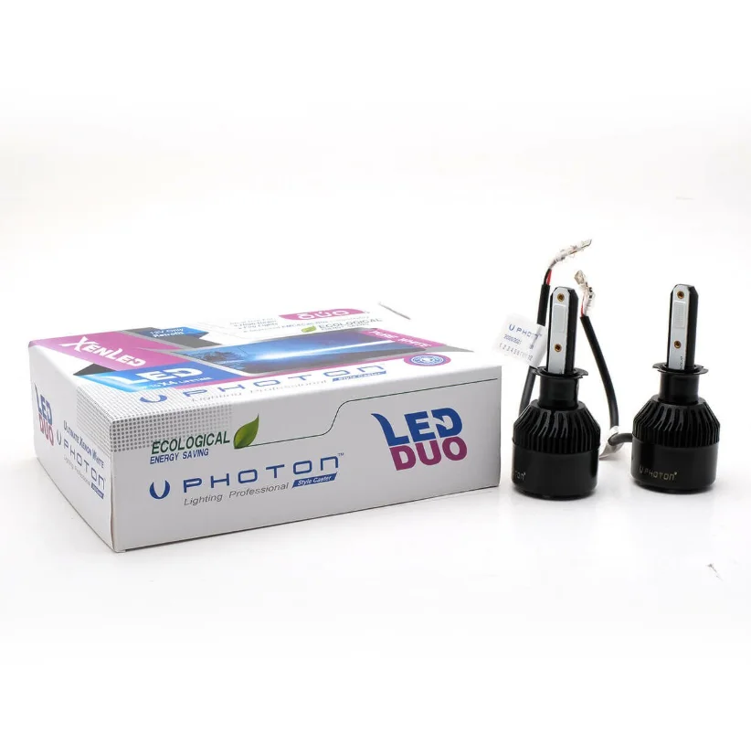 Duo H3 Uyumlu Blue Mavi 12V LED Headlıght