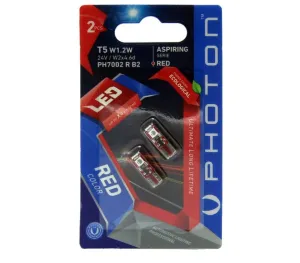 Photon uyumlu T5 W1.2W 24V 3SMD LED PH7002 R B2 modelleri DRS Tuning'de. Kaliteli malzeme, hızlı kargo ve güvenli alışverişle hemen inceleyin.