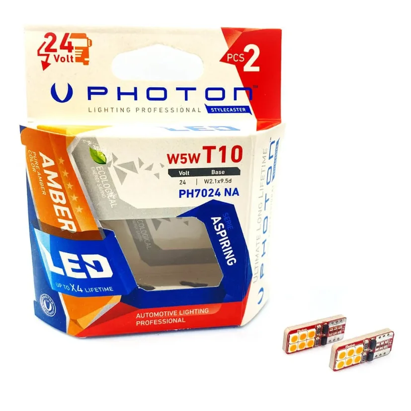 T10 W5W 24V Turuncu Led PH7024 NA