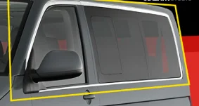 Volkswagen Uyumlu T5 Transporter 2003-2022 Kısa Şase Cam Çerçevesi Paslanmaz Çelik