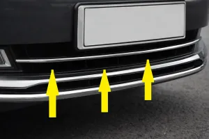 Volkswagen Uyumlu Passat B8 2019- Sis Farı Orta Çitası Paslanmaz Çelik thumb 2