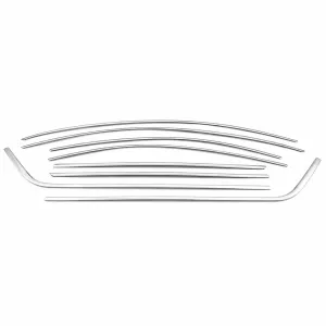 Skoda Uyumlu Octavia A7 2013-2019 Cam Çerçevesi Paslanmaz Çelik thumb 2