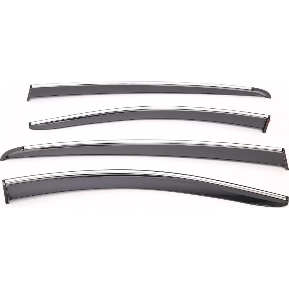 Sunplex RENAULT Uyumlu MEGANE IV 2016 Sonrası Chrome Style 4 Lü Set Kromlu Cam Rüzgarlığı Ön Ve Arka Parça