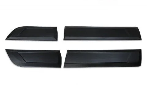 MITSUBISHI L200 2019 Set 4 Parça Kapı Kaplama Siyah Mat Asa Kum Desen İnce Model