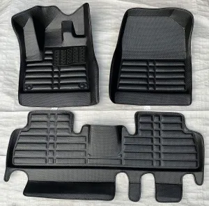 Volkswagen Transporter T6 Kapalı Kasa (Sadece Ön Paspas) 2016 Sonrası 5D Havuzlu Karbon Dizayn Paspas Seti thumb 2