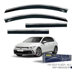 Niken Cam Rüzgarlığı uyumlu VW Golf 8 2021 Sonrası - Kromlu Cam Rüzgarlığı 4Lü Parça modelleri DRS Tuning'de. Kaliteli malzeme, hızlı kargo ve güvenli