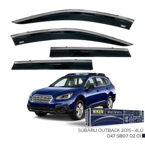 Subaru Outback 2015 Sonrası - Kromlu Cam Rüzgarlığı 4Lü Parça thumb 1