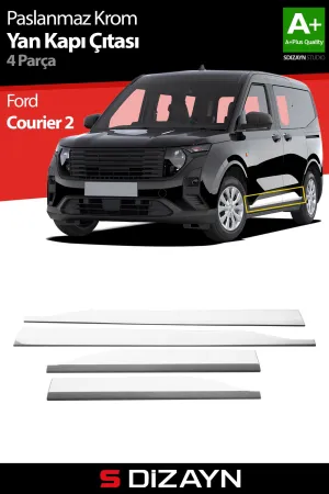 s-dizayn uyumlu Ford Courier Krom Yan Kapı Çıtası 4 Prç. 2023 Üzeri A+ Kalite modelleri DRS Tuning'de. Kaliteli malzeme, hızlı kargo ve güvenli alışverişle