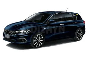 S-Dizayn Fiat Egea HB Krom Cam Üst Çıtası 4 Prç. 2015 Üzeri (Mat Krom) A+ Kalite thumb 5