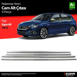 Fiat Egea Hatchback 2015-Günümüz (HB) uyumlu HB Krom Cam Çıtası 4 Prç. 2015 Üzeri (Mat Krom) A+ Kalite modelleri DRS Tuning'de. Kaliteli malzeme, hızlı kargo