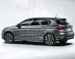 S-Dizayn Fiat Egea HB Krom Cam Çıtası 4 Prç. 2015 Üzeri (Mat Krom) A+ Kalite thumb 3