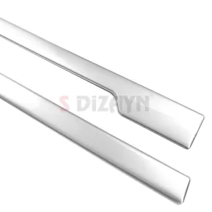 S-Dizayn Ford Courier Krom Sürgülü Kapı Çıtası 2 Prç. 2023 Üzeri A+ Kalite thumb 4