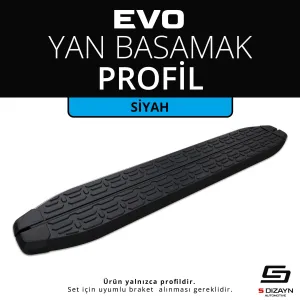 Evo Siyah Yan Basamak Profil 263 Cm