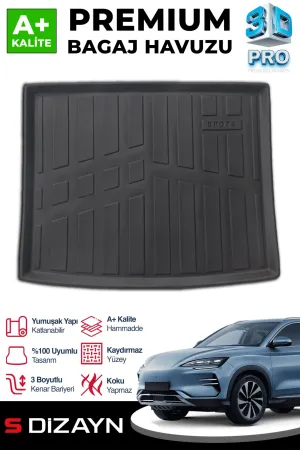 BYD Seal 2022-Günümüz (Seal) uyumlu U 3D Pro Bagaj Havuzu Alt Bagaj 2024 Üzeri A+ Kalite modelleri DRS Tuning'de. Kaliteli malzeme, hızlı kargo ve güvenli