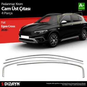 Fiat Egea Cross 2015-Günümüz uyumlu Cross Krom Cam Üst Çıtası 4 Prç. 2020 Üzeri (Mat Krom) A+ Kalite modelleri DRS Tuning'de. Kaliteli malzeme, hızlı kargo ve