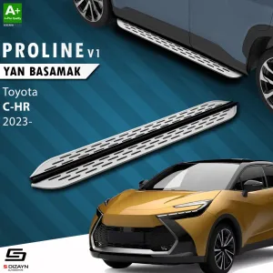 Toyota C-HR 2023-Günümüz (AX20) uyumlu 2 OEM Still Pro V1 Aluminyum Yan Basamak 173 Cm 2023 Üzeri A+ Kalite modelleri DRS Tuning'de. Kaliteli malzeme, hızlı