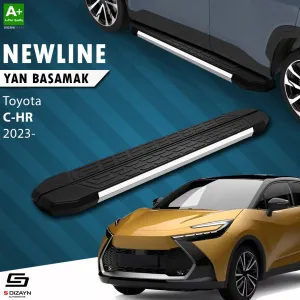 Toyota C-HR 2023-Günümüz (AX20) uyumlu 2 NewLine Krom Yan Basamak 173 Cm 2023 Üzeri A+ Kalite modelleri DRS Tuning'de. Kaliteli malzeme, hızlı kargo ve güvenli