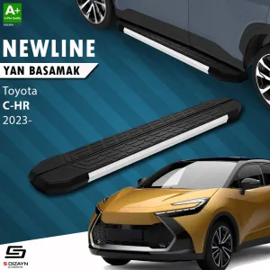 S-Dizayn Toyota C-HR 2 NewLine Aluminyum Yan Basamak 173 Cm 2023 Üzeri A+ Kalite thumb 1