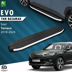 Seat Tarraco 2018-Günümüz (KN2) uyumlu Evo Aluminyum Yan Basamak 193 Cm 2018-2024 A+ Kalite modelleri DRS Tuning'de. Kaliteli malzeme, hızlı kargo ve güvenli