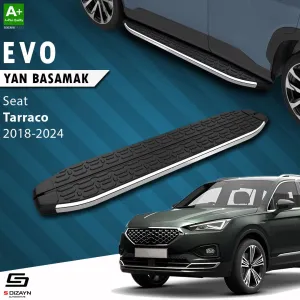 Seat Tarraco 2018-Günümüz (KN2) uyumlu Evo Krom Yan Basamak 193 Cm 2018-2024 A+ Kalite modelleri DRS Tuning'de. Kaliteli malzeme, hızlı kargo ve güvenli