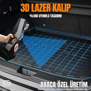 S-Dizayn Peugeot 308 3D Pro Bagaj Havuzu 2022 Üzeri A+ Kalite thumb 3
