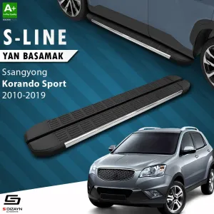 S-Dizayn Ssangyong Korando Sport S-Line Krom Yan Basamak 203 Cm 2010-2019 A+ Kalite thumb 1