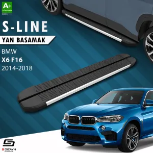 BMW X6 2014-2019 (F16) uyumlu F16 S-Line Aluminyum Yan Basamak 193 Cm 2014-2018 A+ Kalite modelleri DRS Tuning'de. Kaliteli malzeme, hızlı kargo ve güvenli