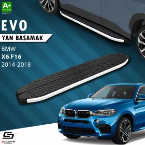 BMW X6 2014-2019 (F16) uyumlu F16 Evo Aluminyum Yan Basamak 193 Cm 2014-2018 A+ Kalite modelleri DRS Tuning'de. Kaliteli malzeme, hızlı kargo ve güvenli