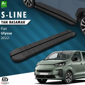 S-Dizayn Fiat Ulysse Uzun Şase S-Line Siyah Yan Basamak 243 Cm 2022 Üzeri A+ Kalite thumb 1
